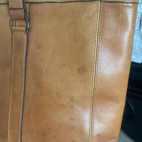 Large Eddie Bauer Tote Retro All Leather - Picture 13 of 16